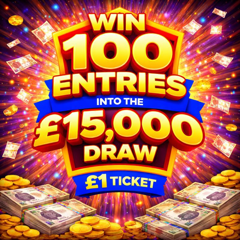 £1 Mini Draw - 100 Entries to £10K