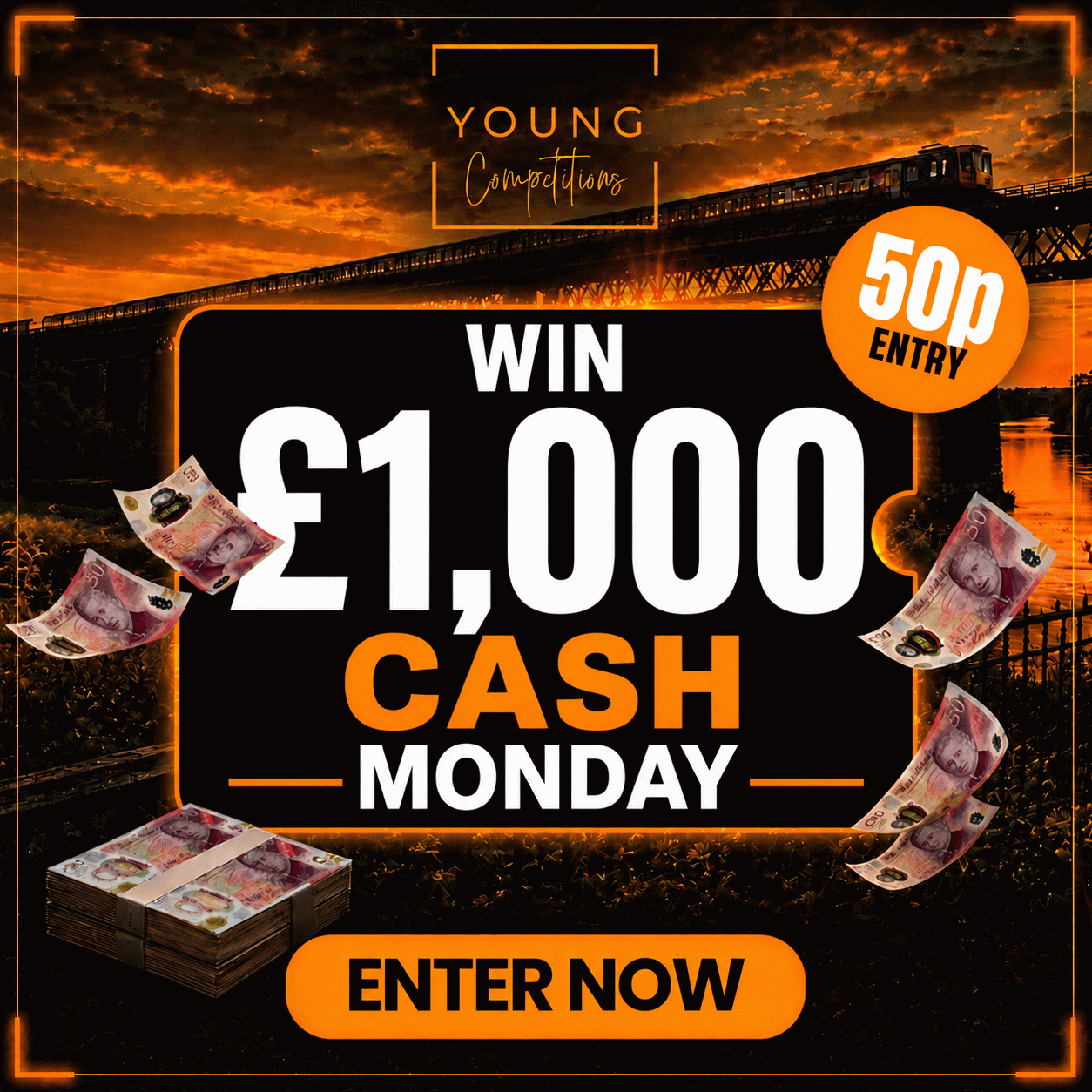 £1000 CASH MONDAY