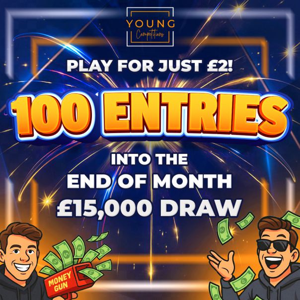 £2 Mini Draw - 100 Entries to £15K