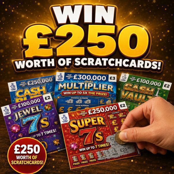 £250 SCRATCHCARDS
